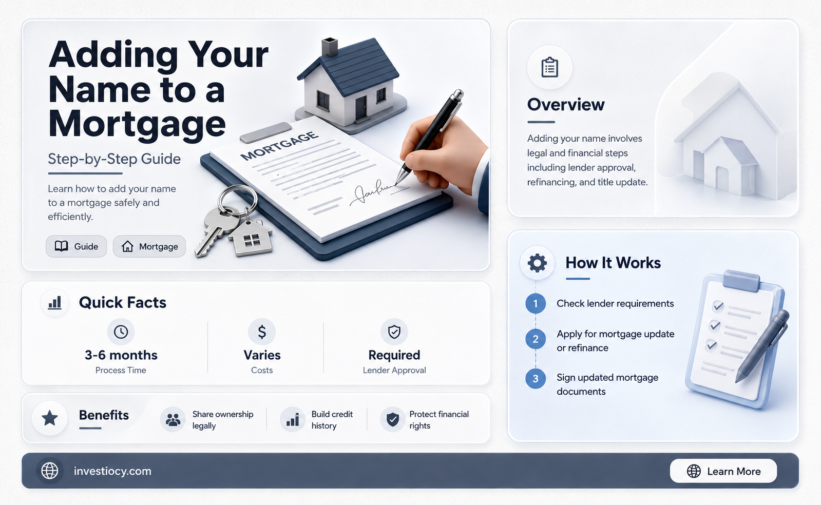 how do i add my name to our mortgage