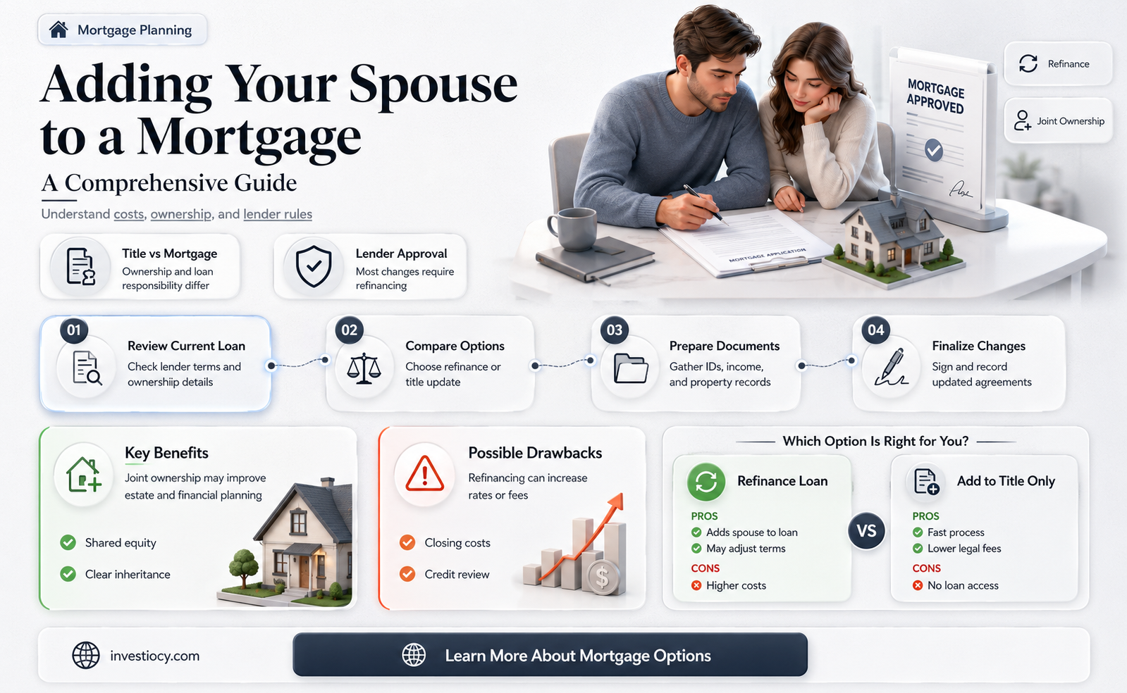how do i add my husband to my mortgage