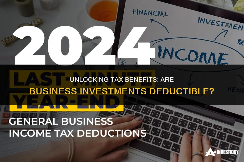 are business investments deductible