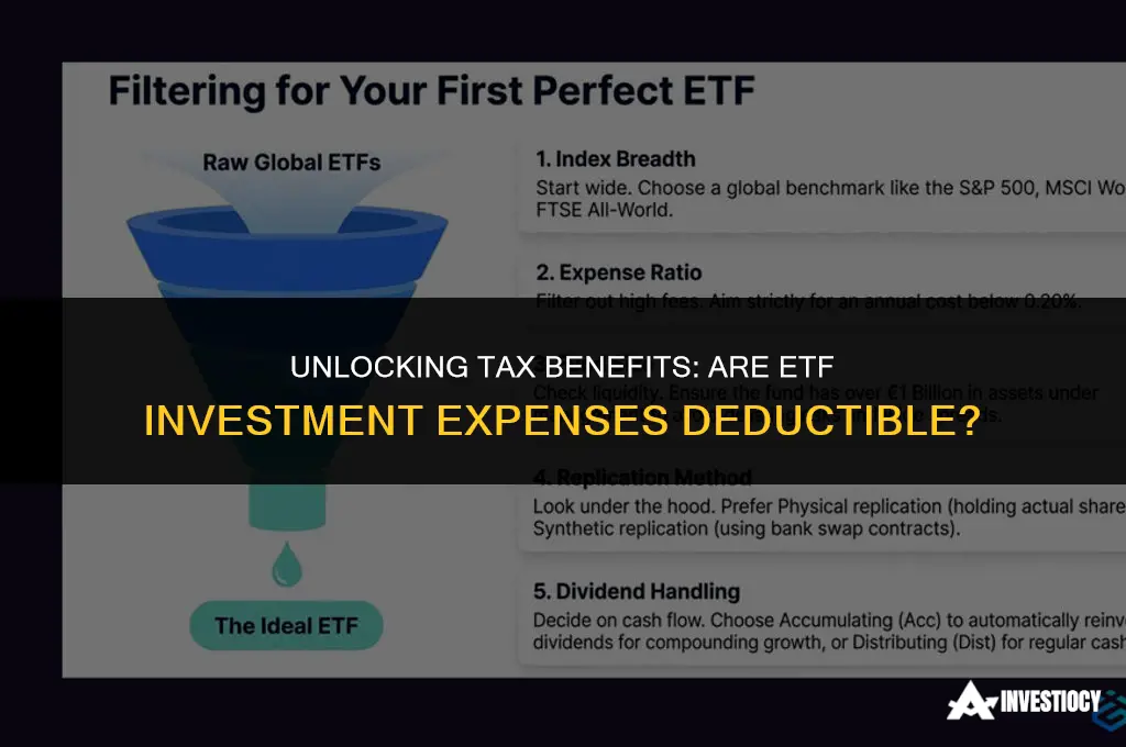 are etf investment expenses deductible
