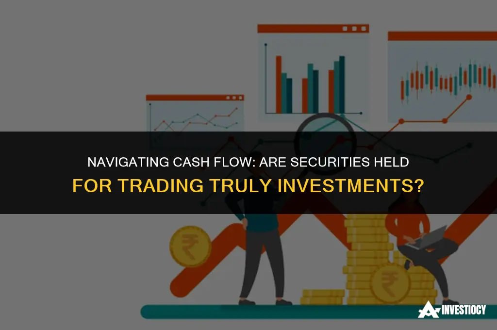are securities held for trading part of investing cash flow