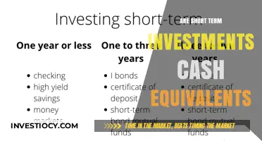 Short-Term Investments vs. Cash Equivalents: Understanding the Differences
