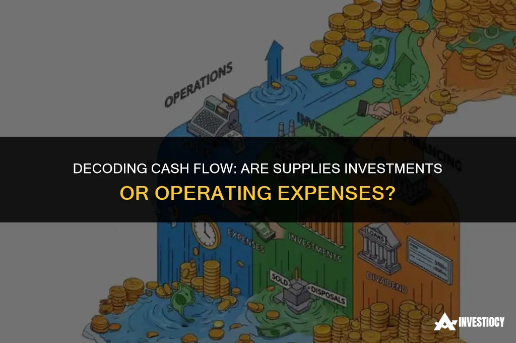 are supplies investing or operating cash