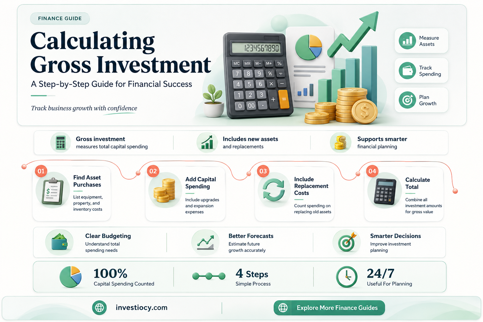 how do you calculate gross investment