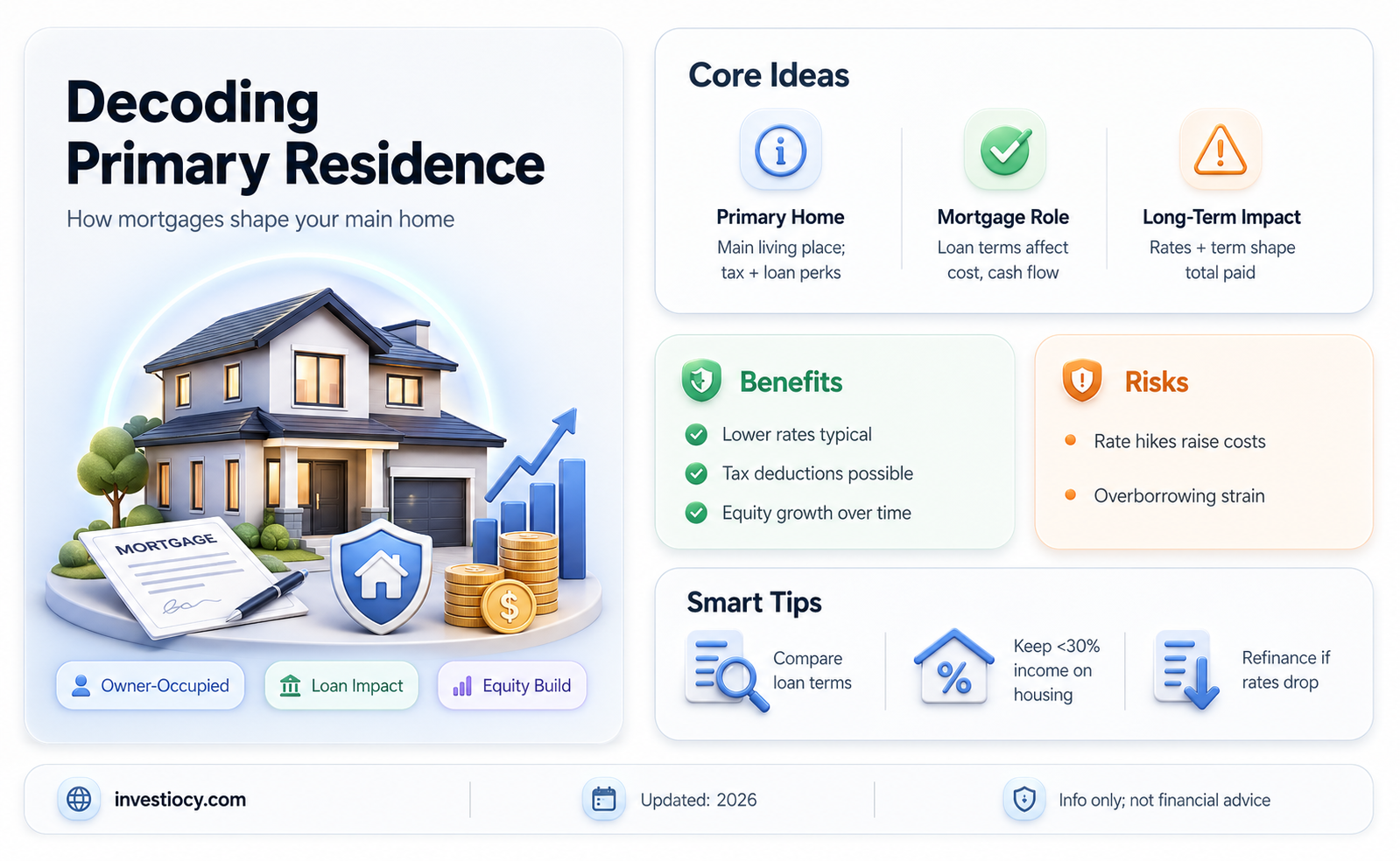 how do mortgages determine primary residence