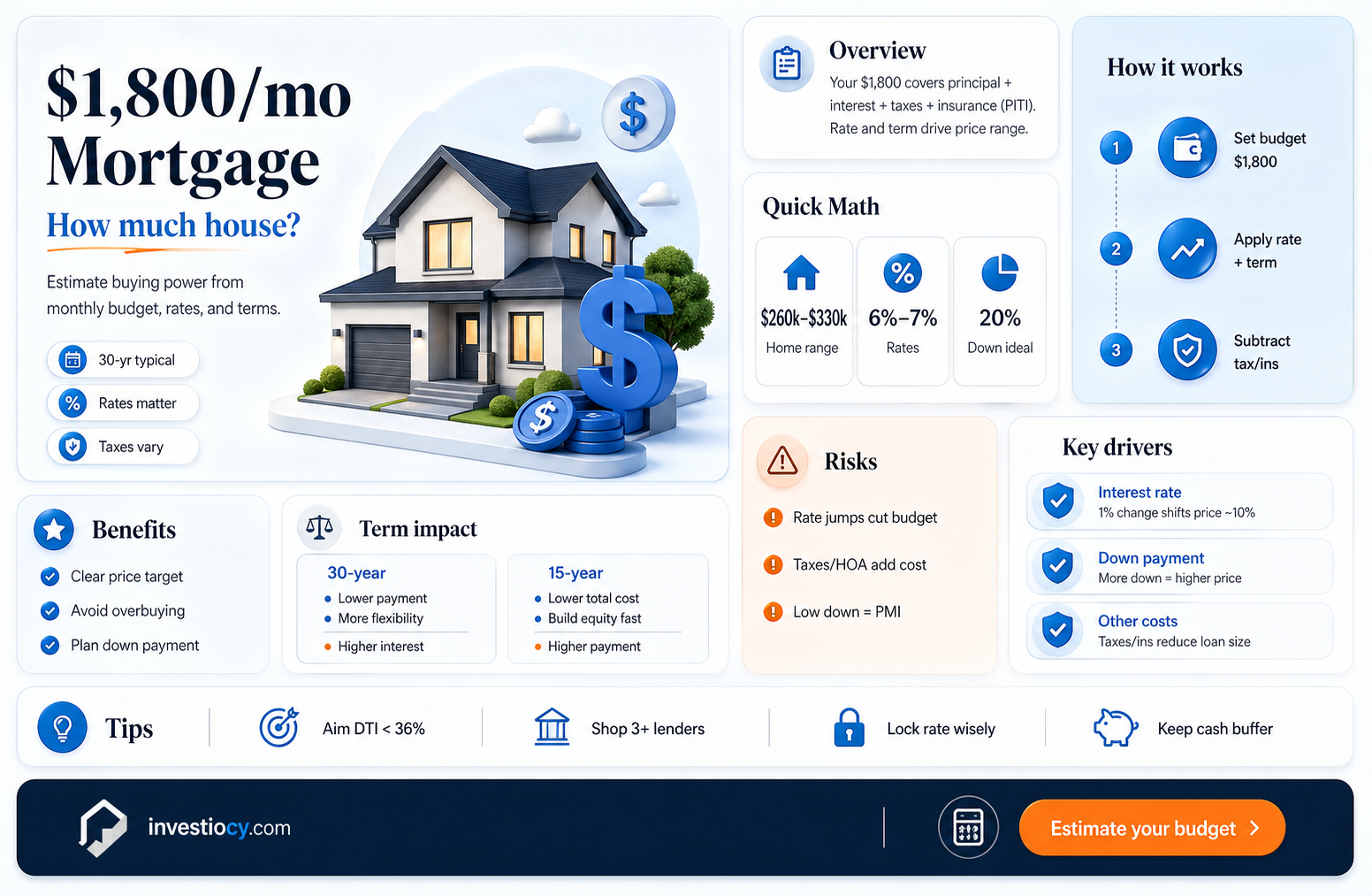 how high mortgage is 1800 a month