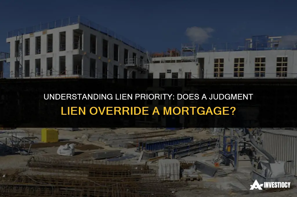 does a judgement lien have priority over mortgage