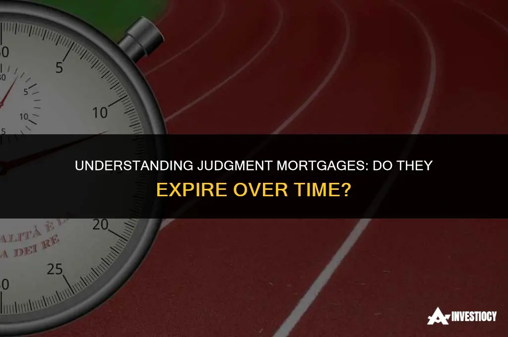 does a judgement mortgage expire