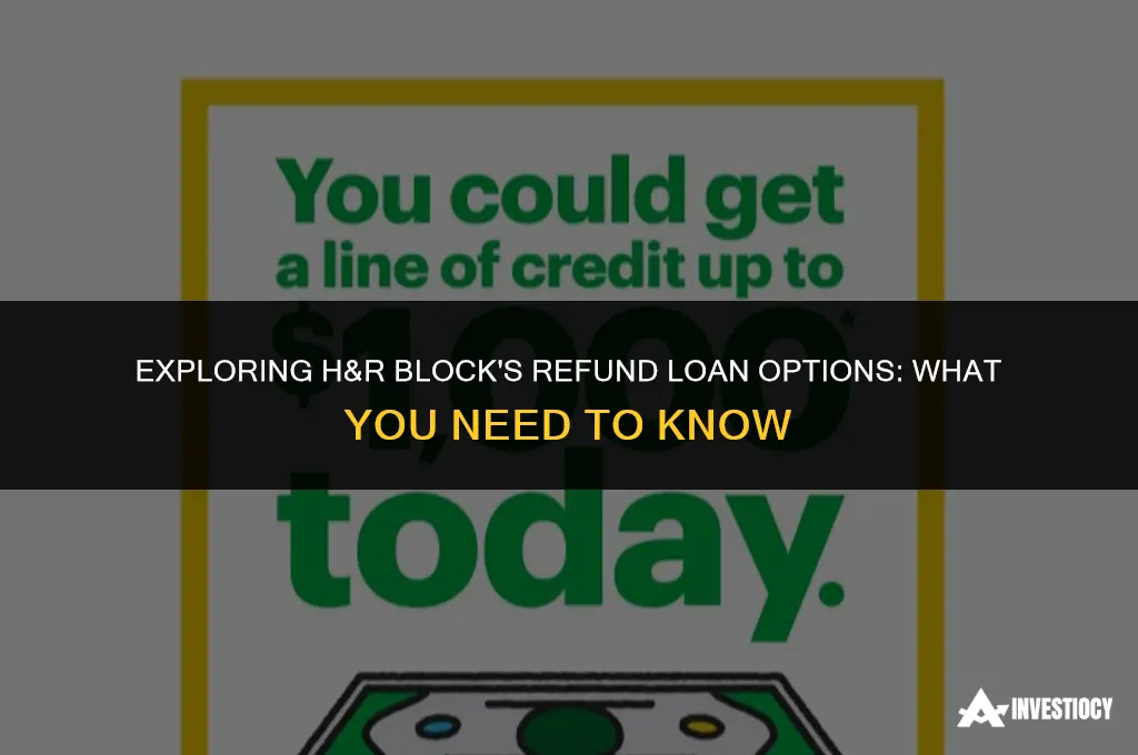 does hr block have refund loan