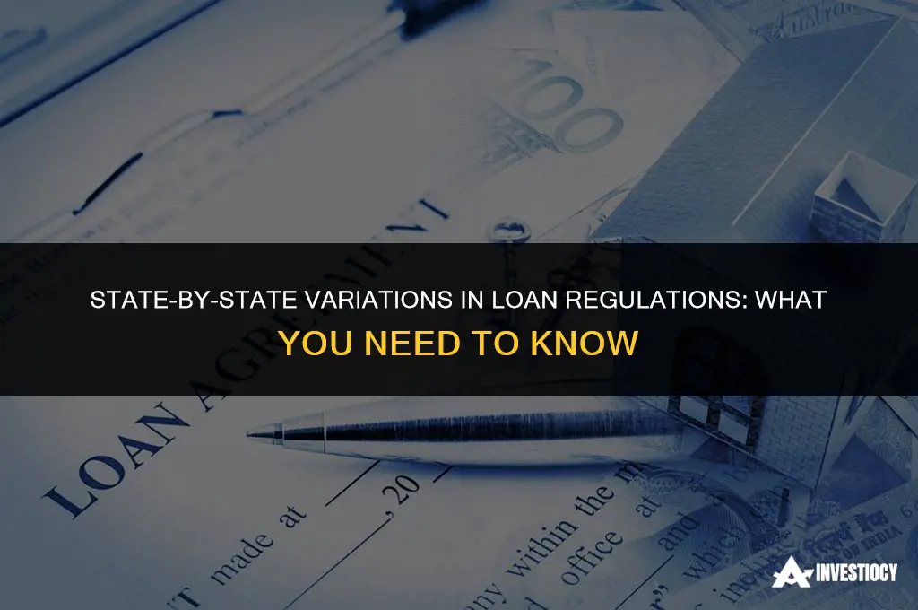 does loan regulations change state to state in usa