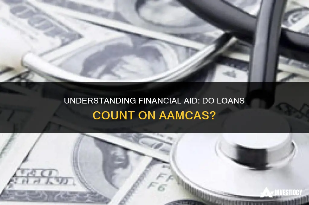 does loans count as financial aid on aamcas