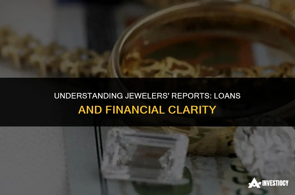 does my jewelers reports as loans