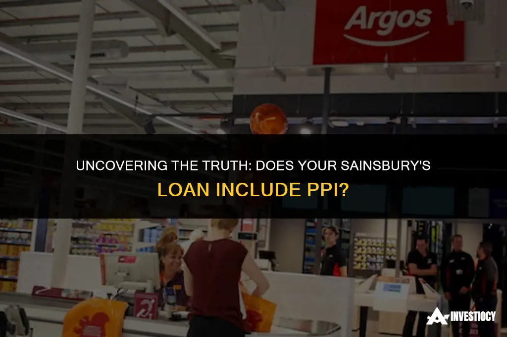 does my sainsburys loan have ppi