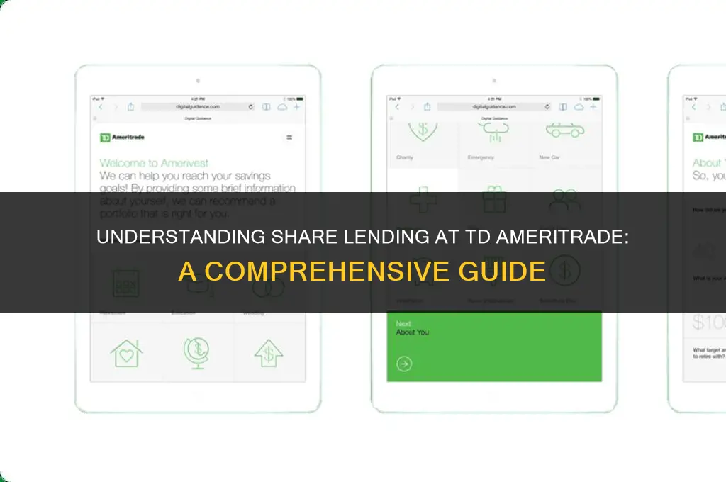 does td ameritrade loan my shares