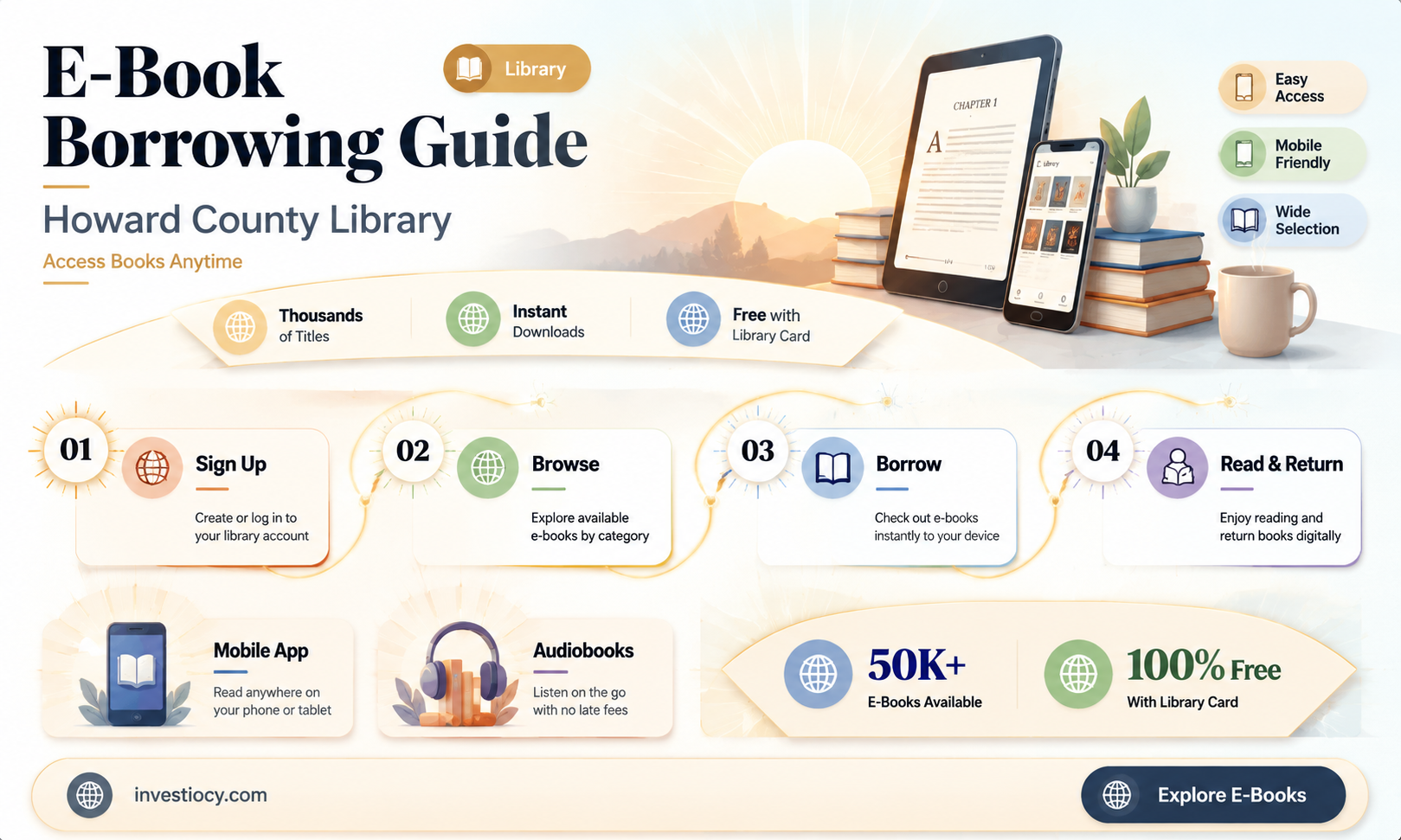 does howard county library loan ebooks