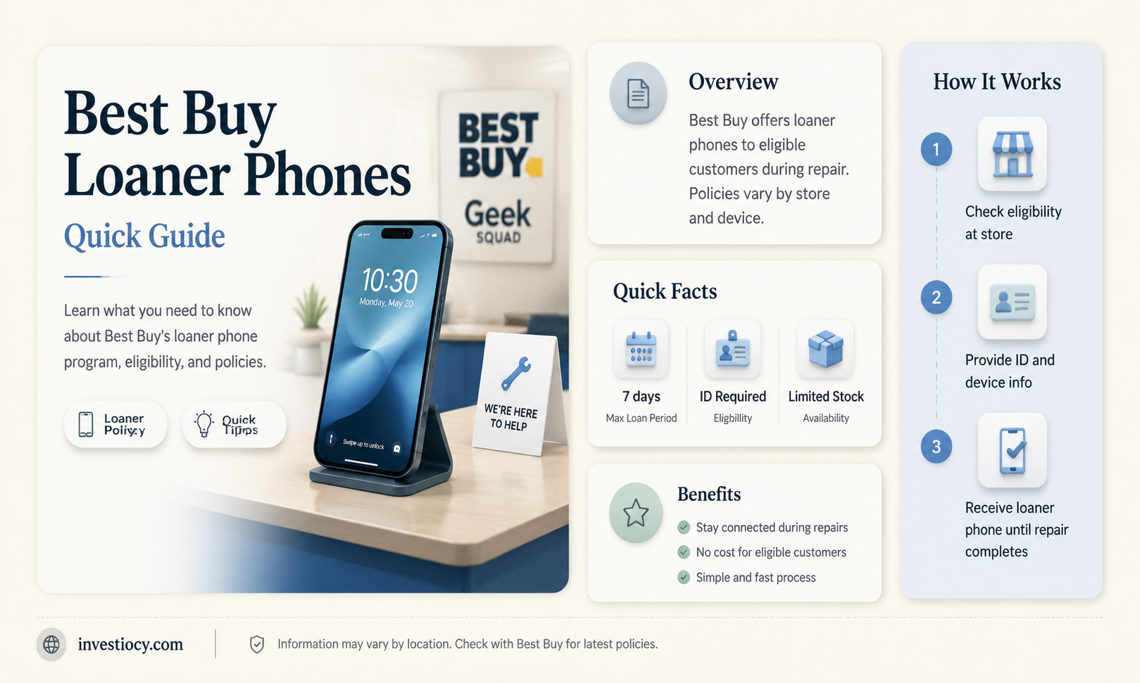 does best buy issue loaner phones