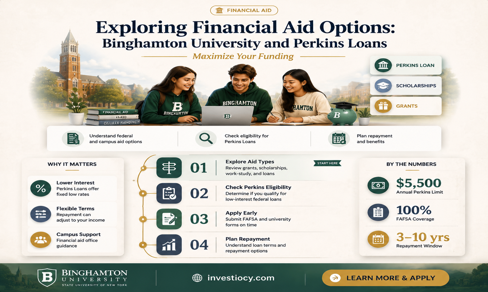 does binghamton university participate in perkins loan