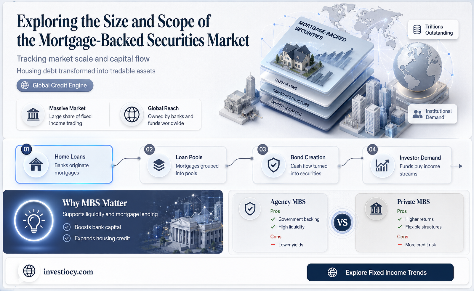 how big is the mortgage backed securities market