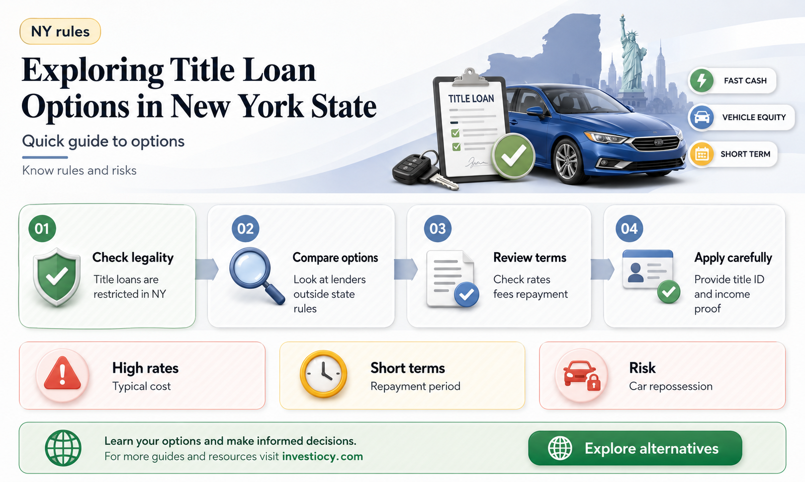 does the state of new york allow title loans