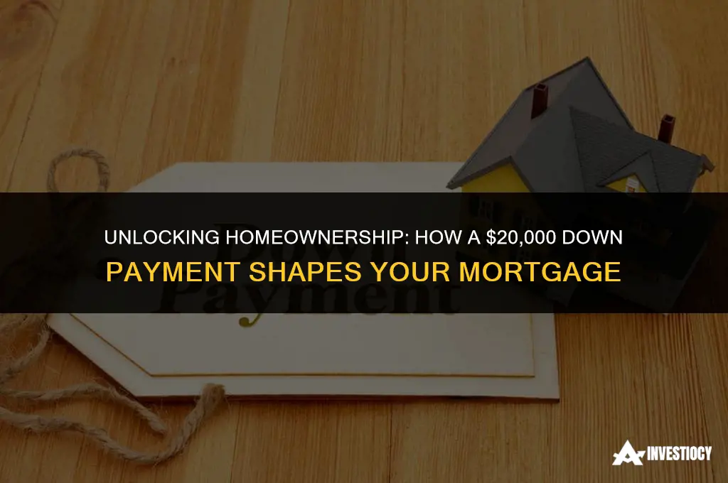 how big mortgage with 20 000 downpayment