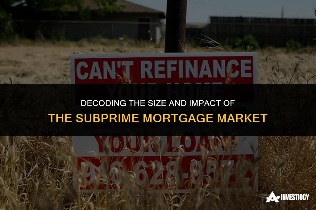 how big was the subprime mortgage market