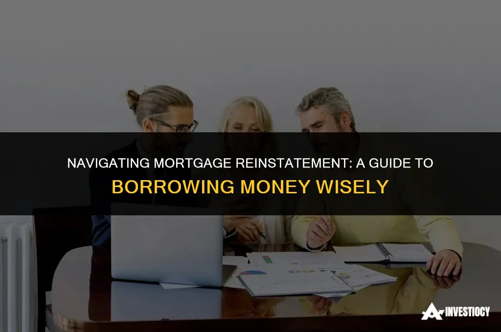 how borrow money for mortgage reinstatement