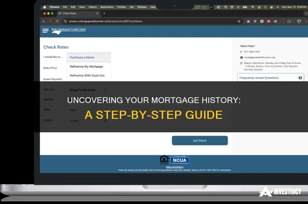 how do i find my mortgage history