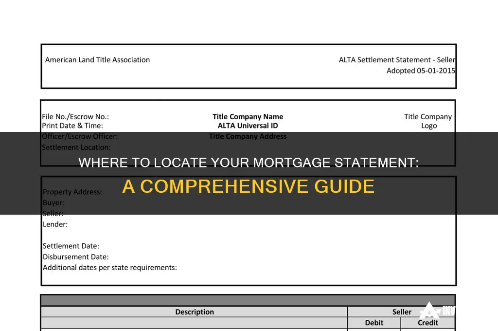 how do i find my mortgage statement