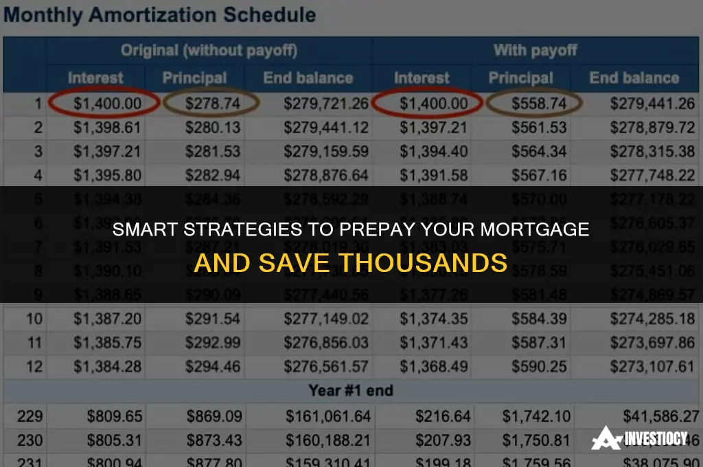 how do i prepay my mortgage