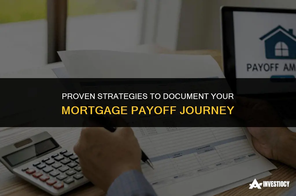 how do i prove i paid off my mortgage
