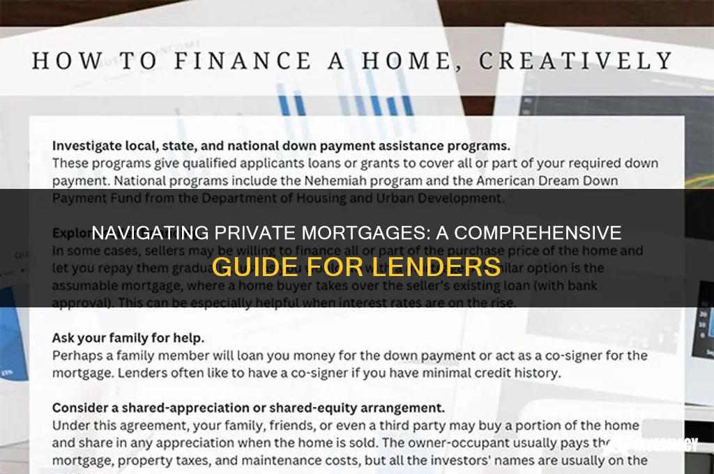how do i provide a private mortgage