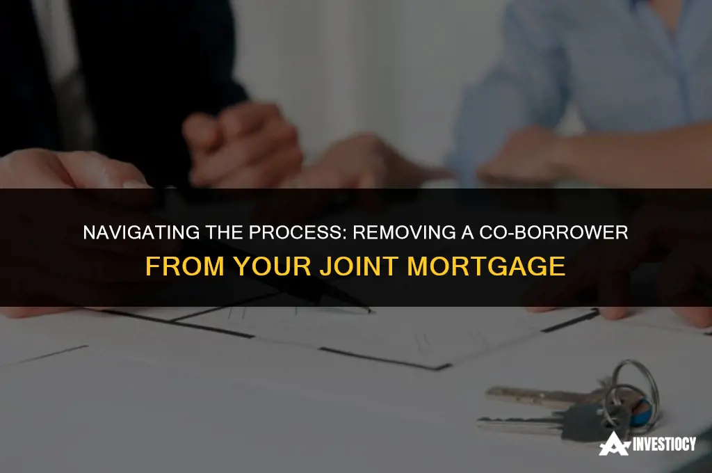 how do you remove someone from a joint mortgage