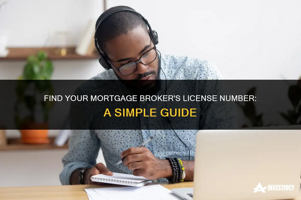 how do you search mortgage brokers license number