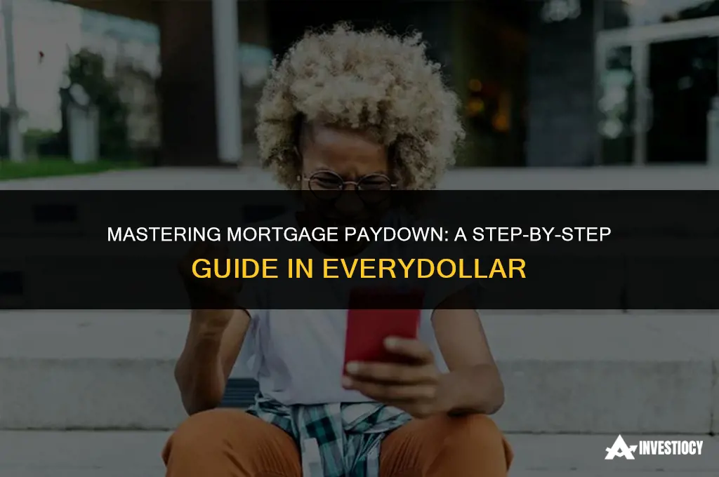 how do you show mortgage paydown in everydollar