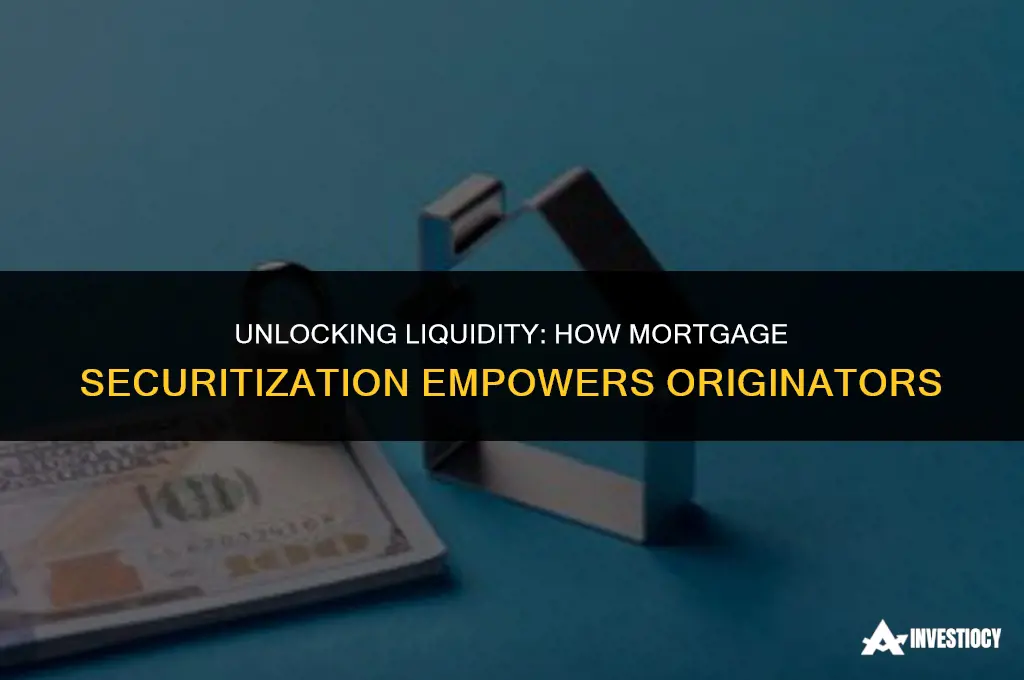 how does mortgage securitization benefit mortgage originators