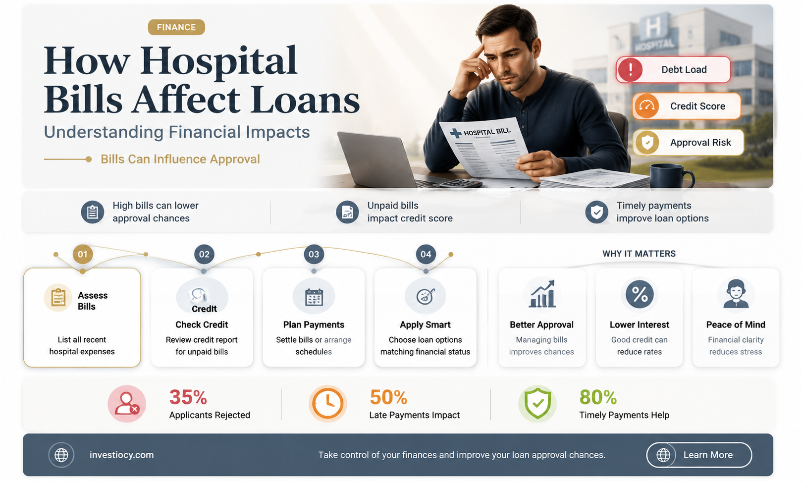 does hospital bills affect loan decisions