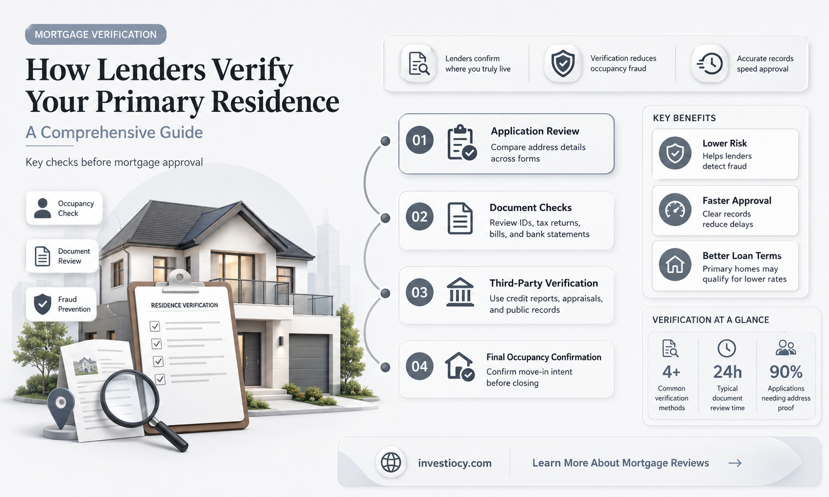 how do mortgages verify primary residence