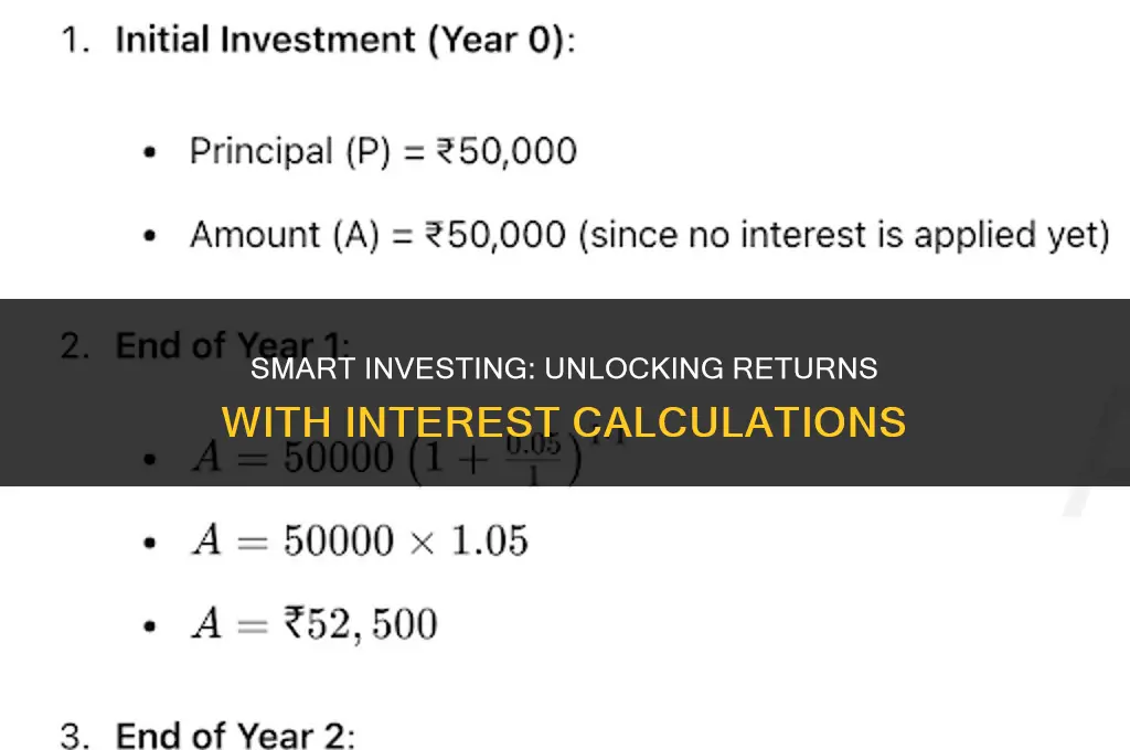 how to calculate interest on investment