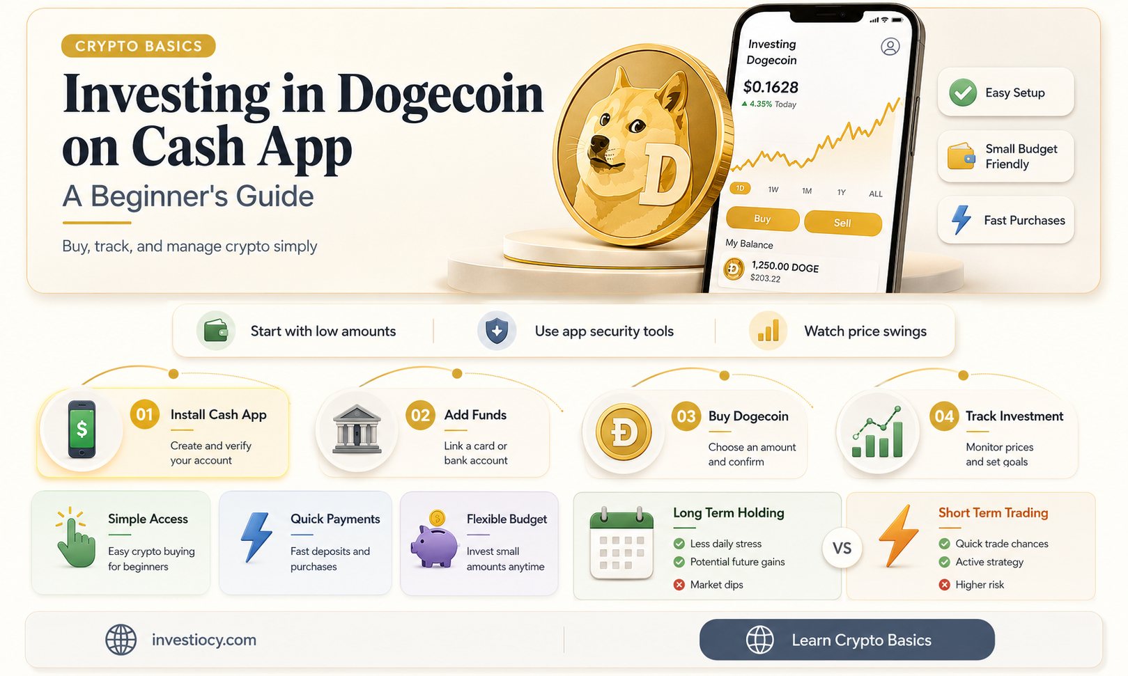 how do I invest in dogecoin on cash app
