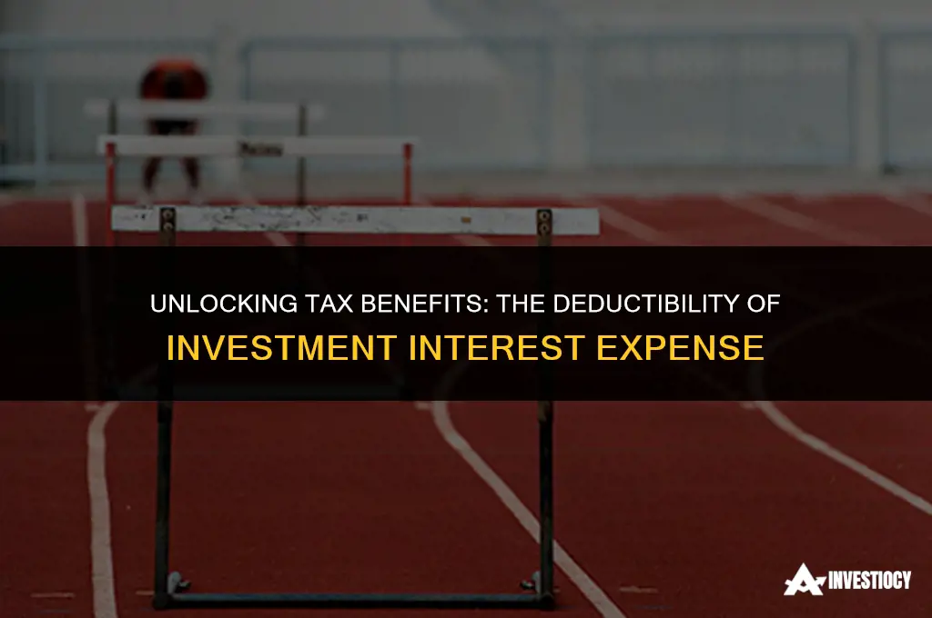 is investment interest expense deductible