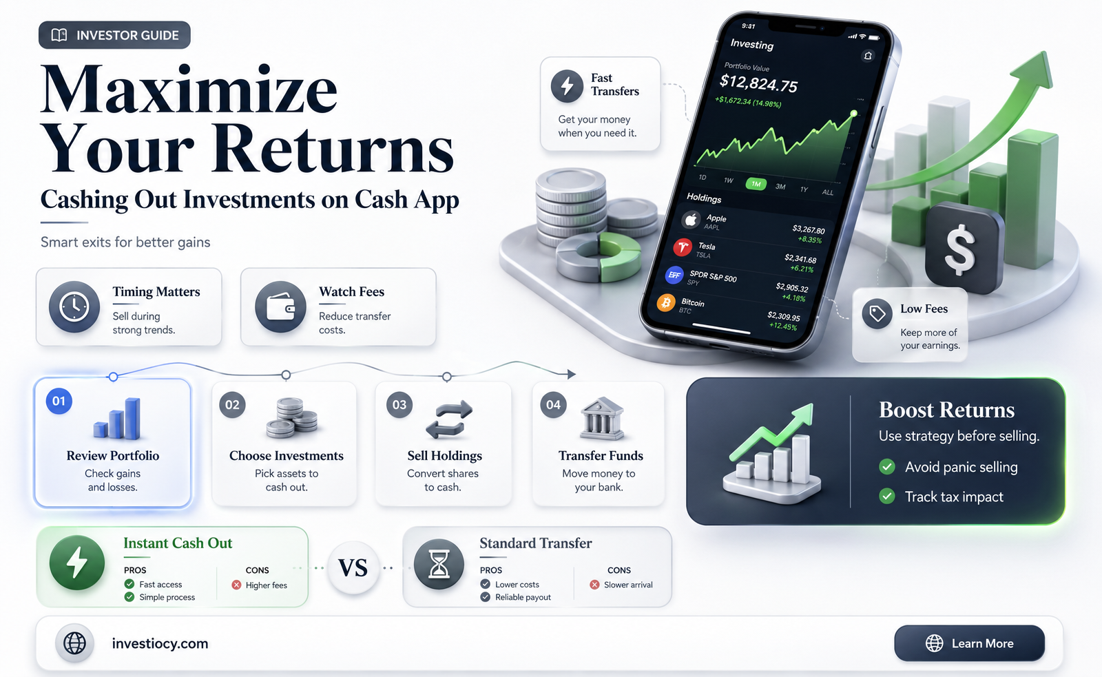 how to cash out investments on cash app