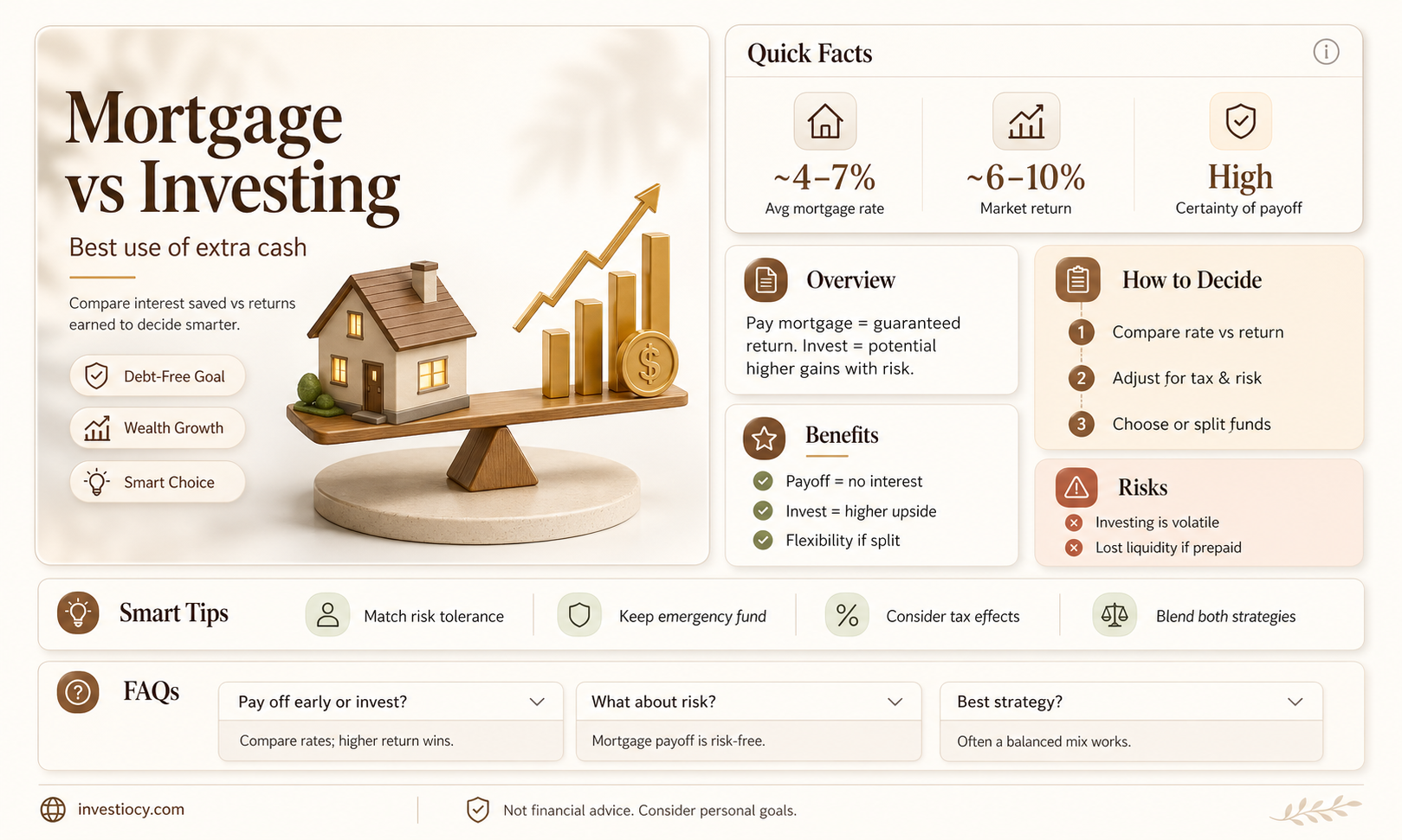 should I pay off my mortgage or invest calculator