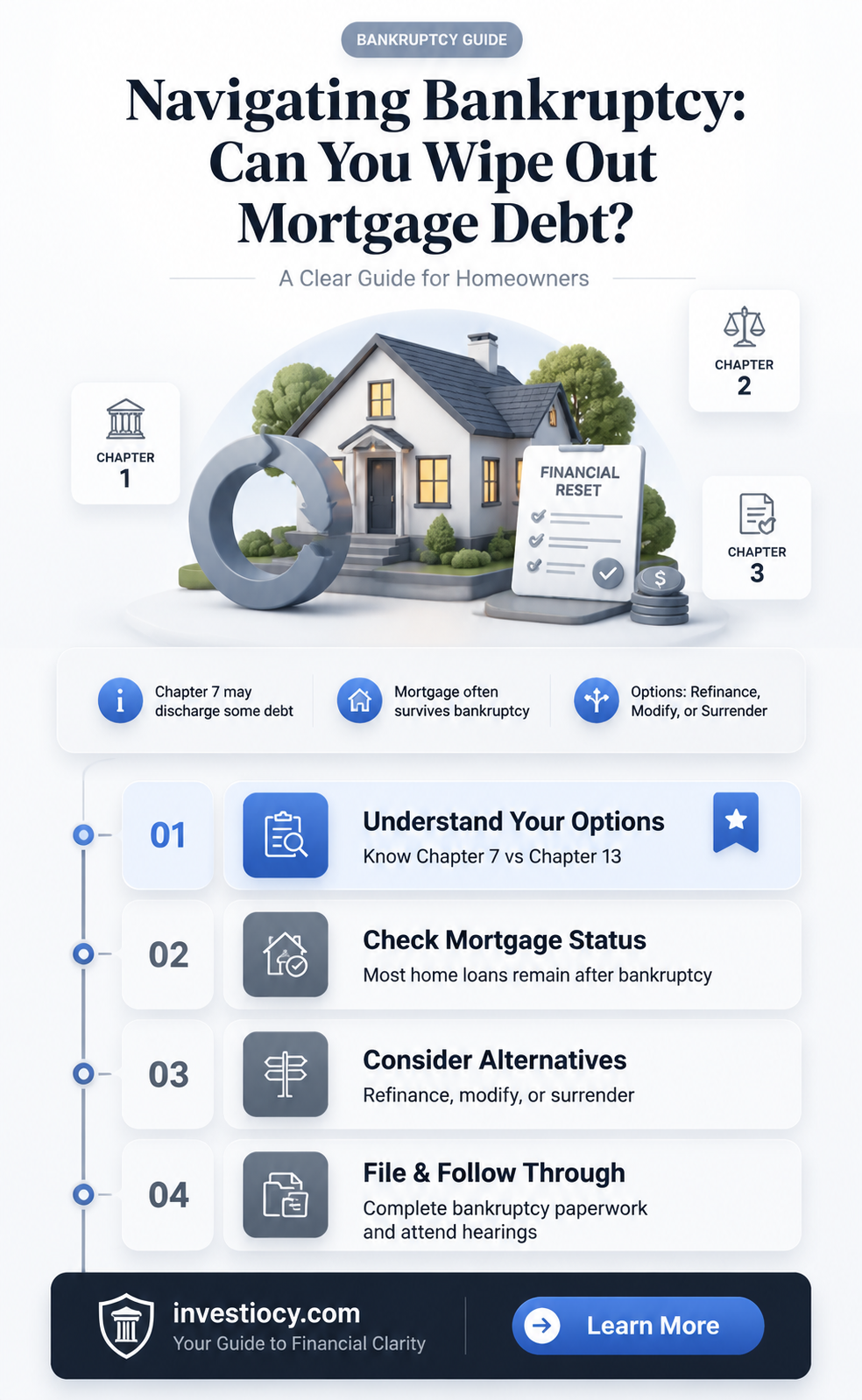 does a personal bankrupcy erase mortgage debt