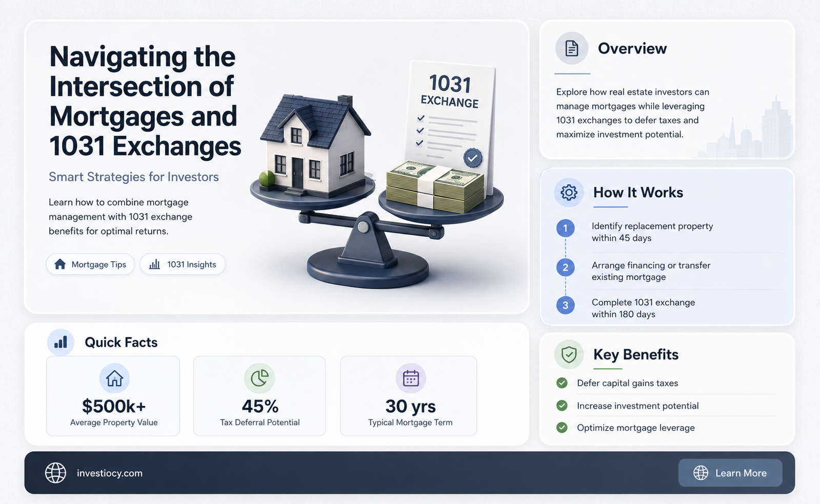 how does mortgage factor into 1030 exchange