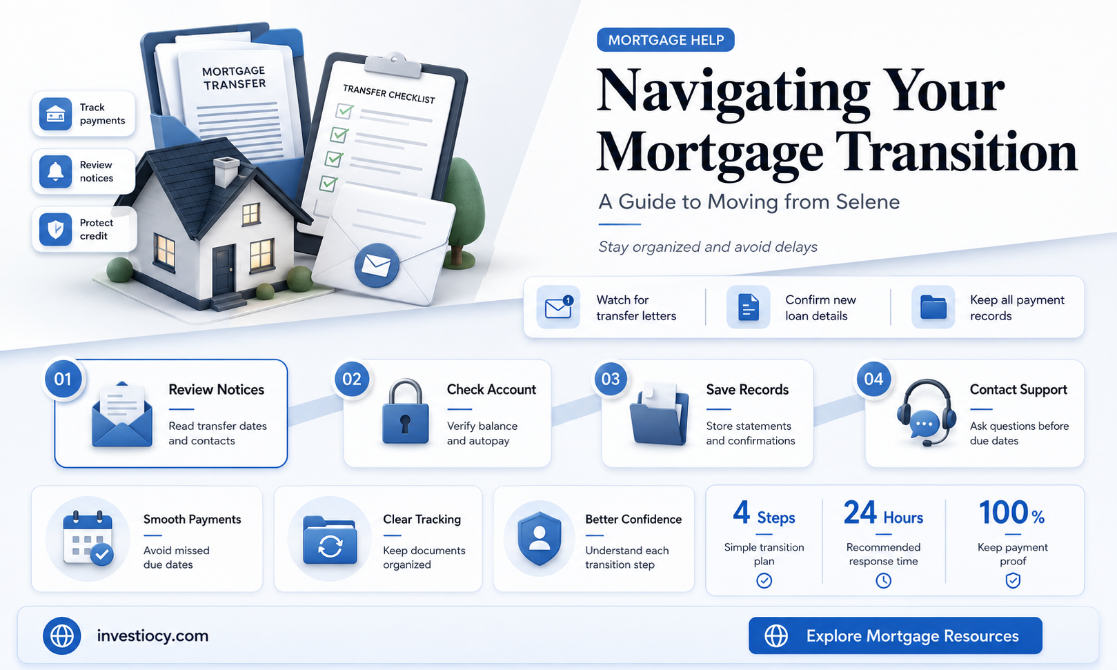 how do i move my mortgage from selene