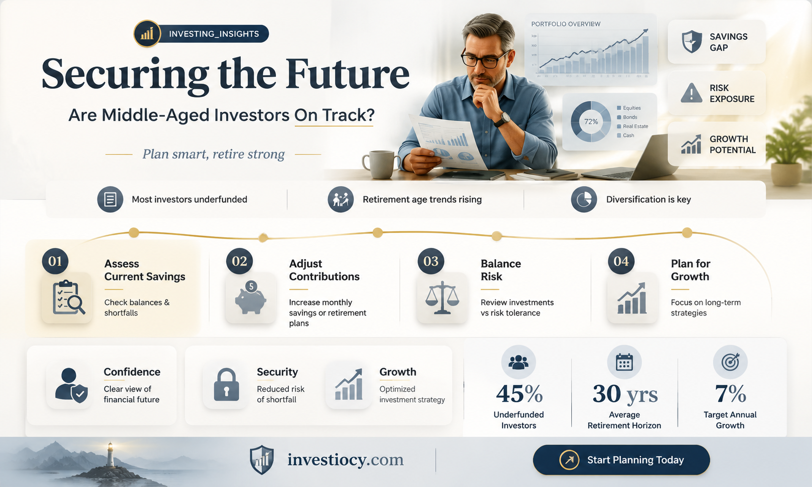are middle age people investing enough