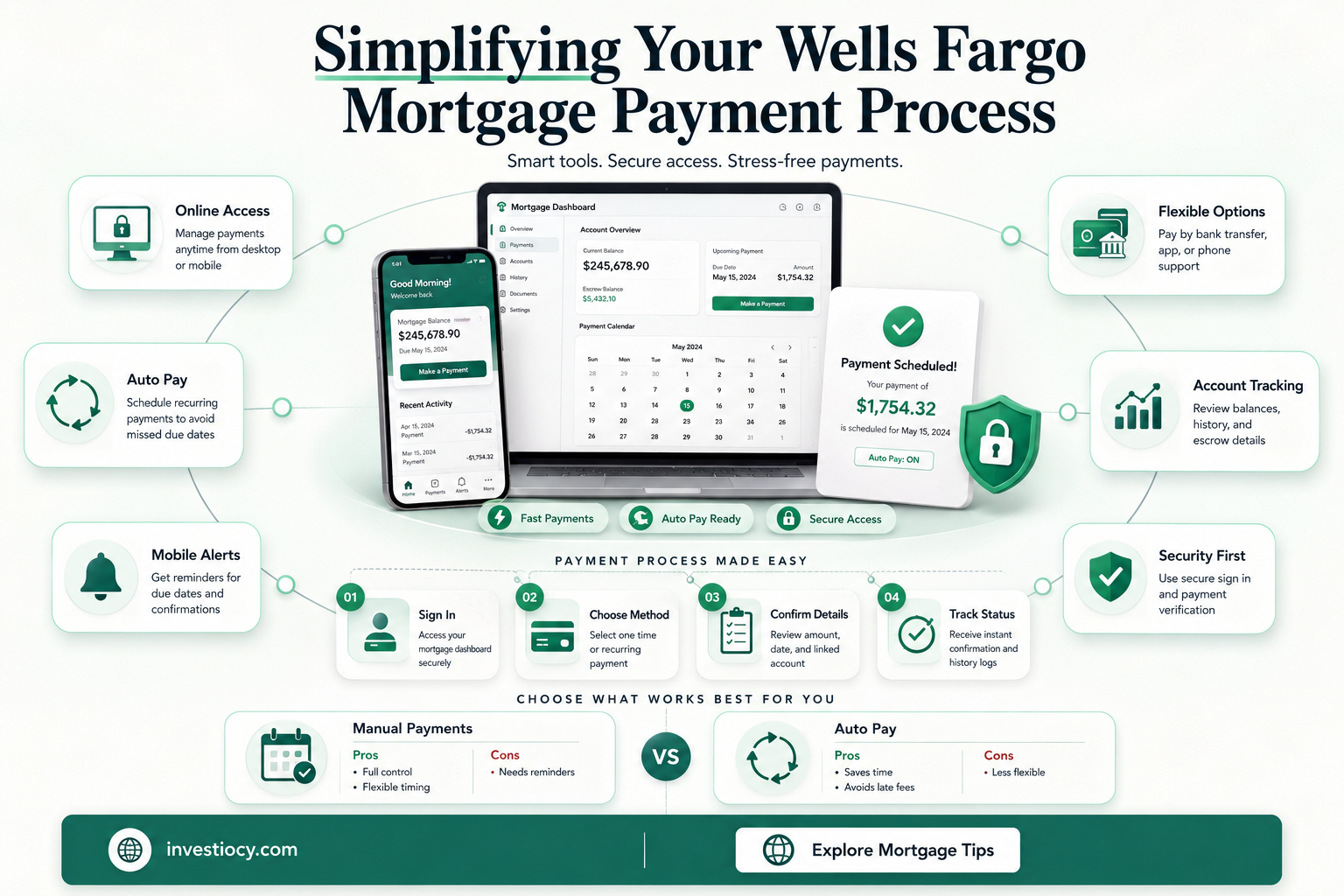 how do i make a wells fargo mortgage paymnet
