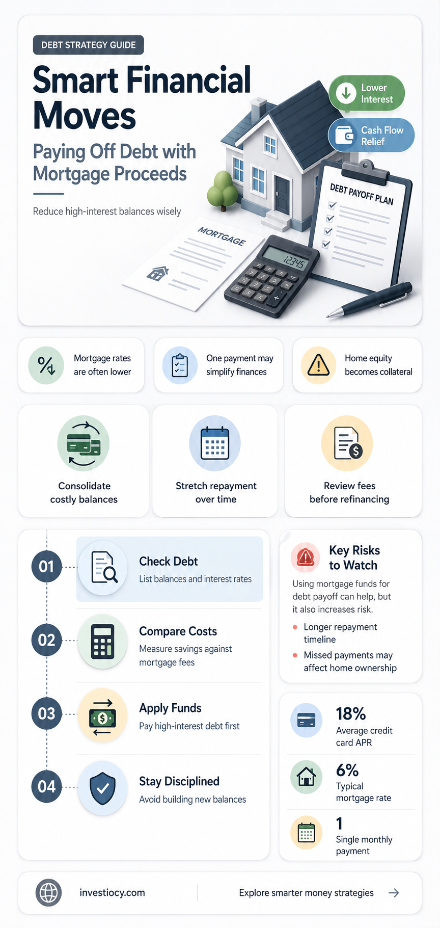 how does mortgage co paid debt with proceeds