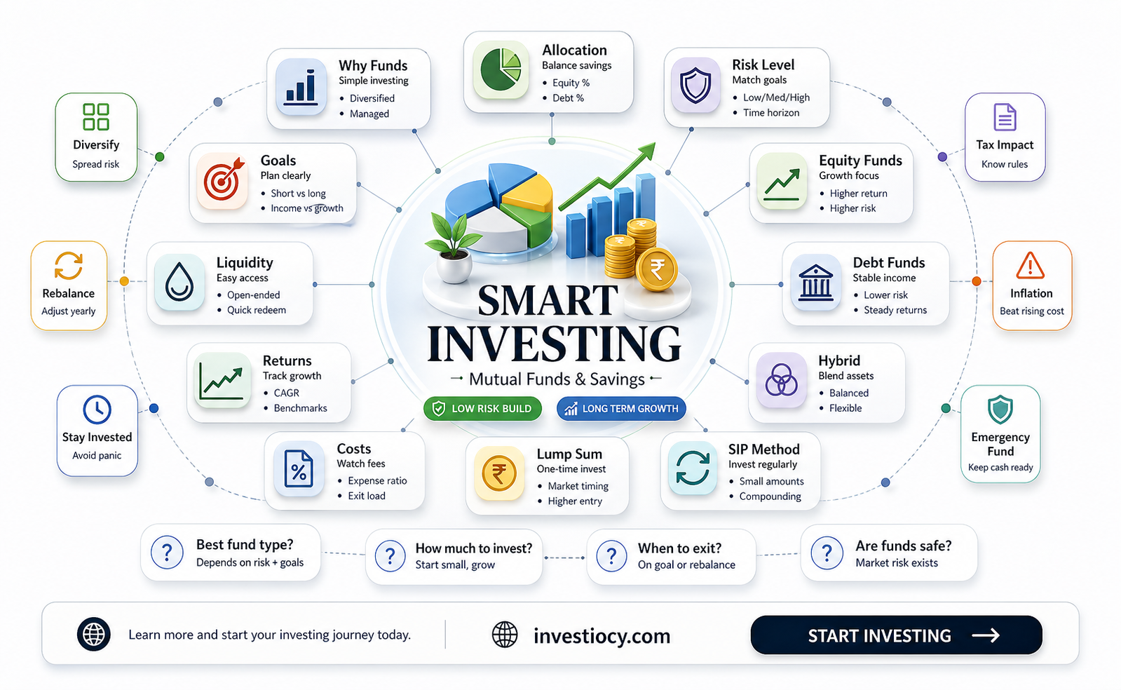 what percentage of savings should be invested in mutual funds