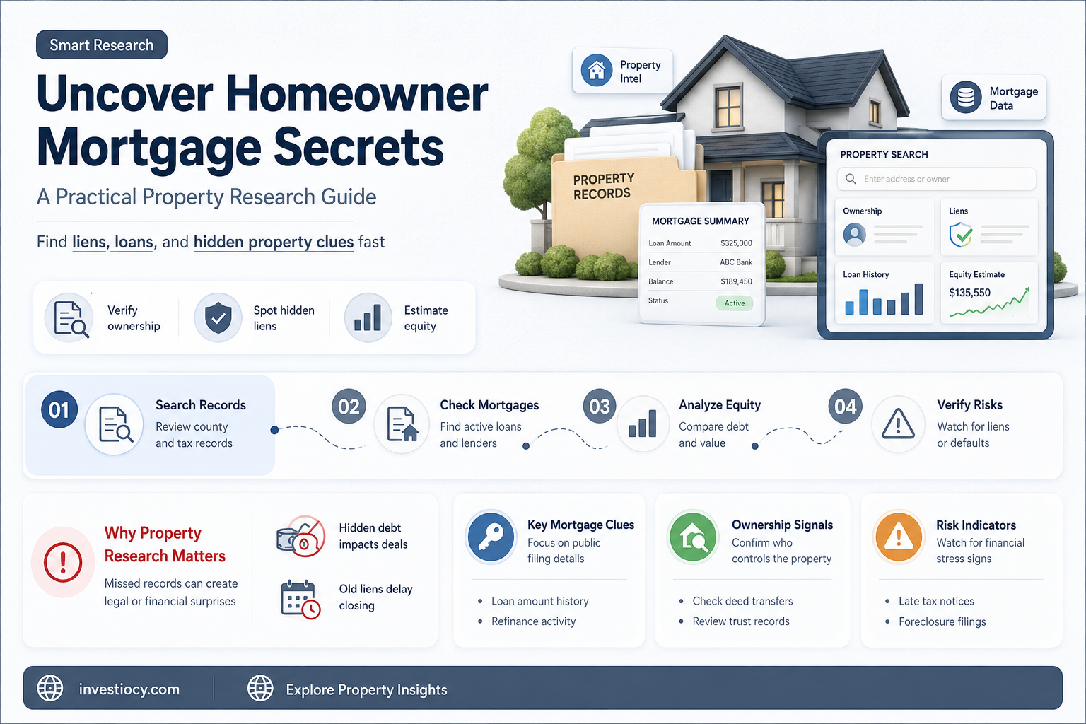 how do i find homeowner mortgage information on a property